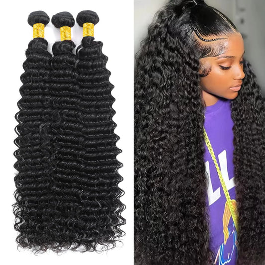 Deep Wave Bundles Human Hair