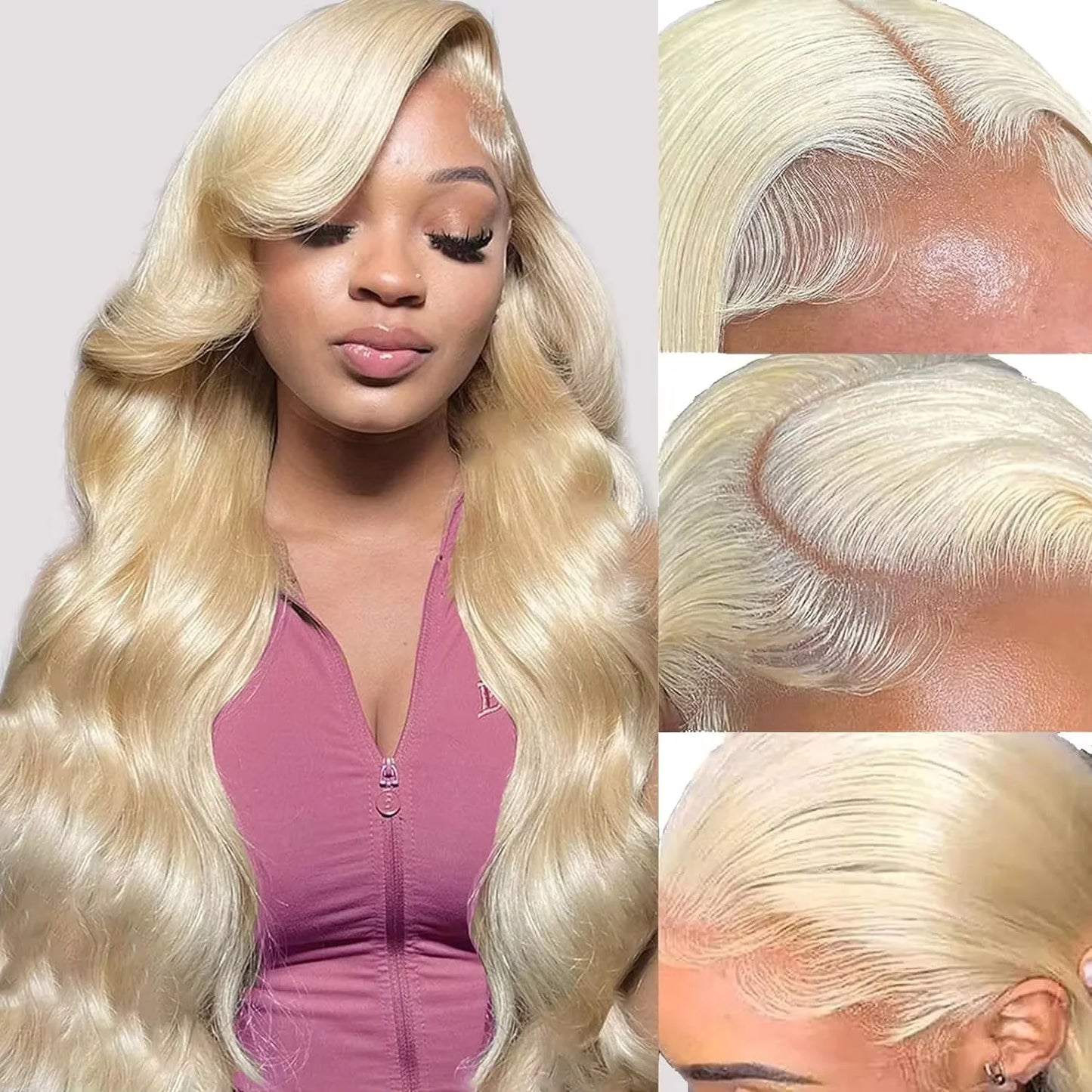 HD Transparent Honey Blonde Wig