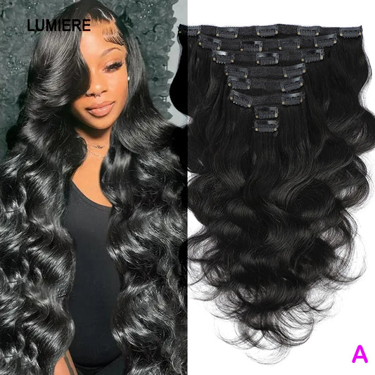 Body Wave Human Hair Clip