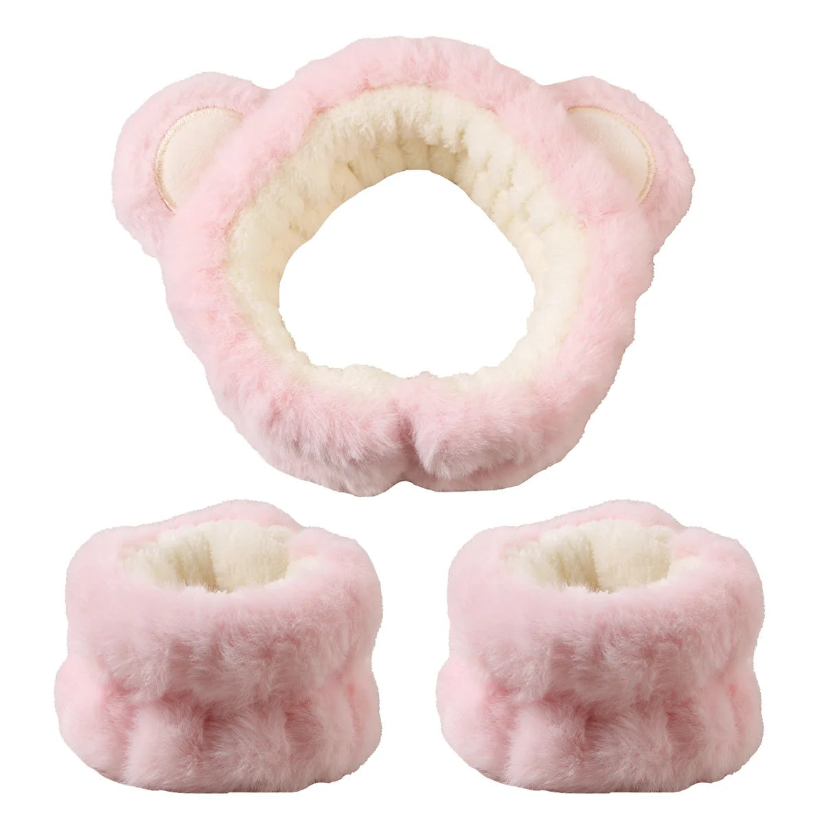 3pcs Cute Bear Headband Set