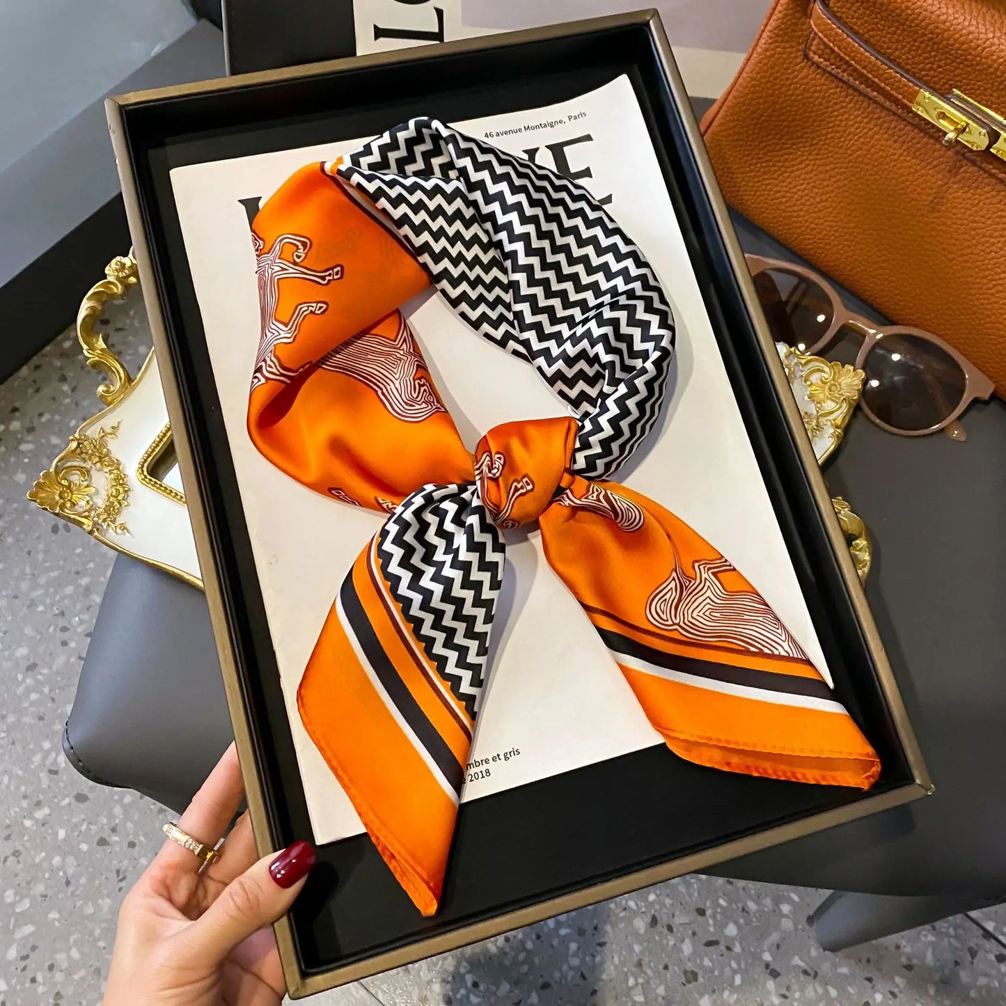 Luxury Silk Shawl Square Scarf