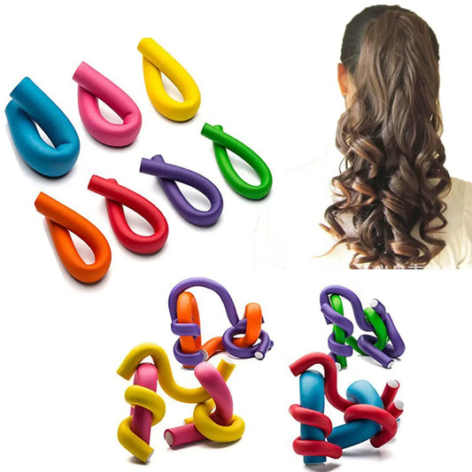 10pcs Flexible Hair Curling Rods
