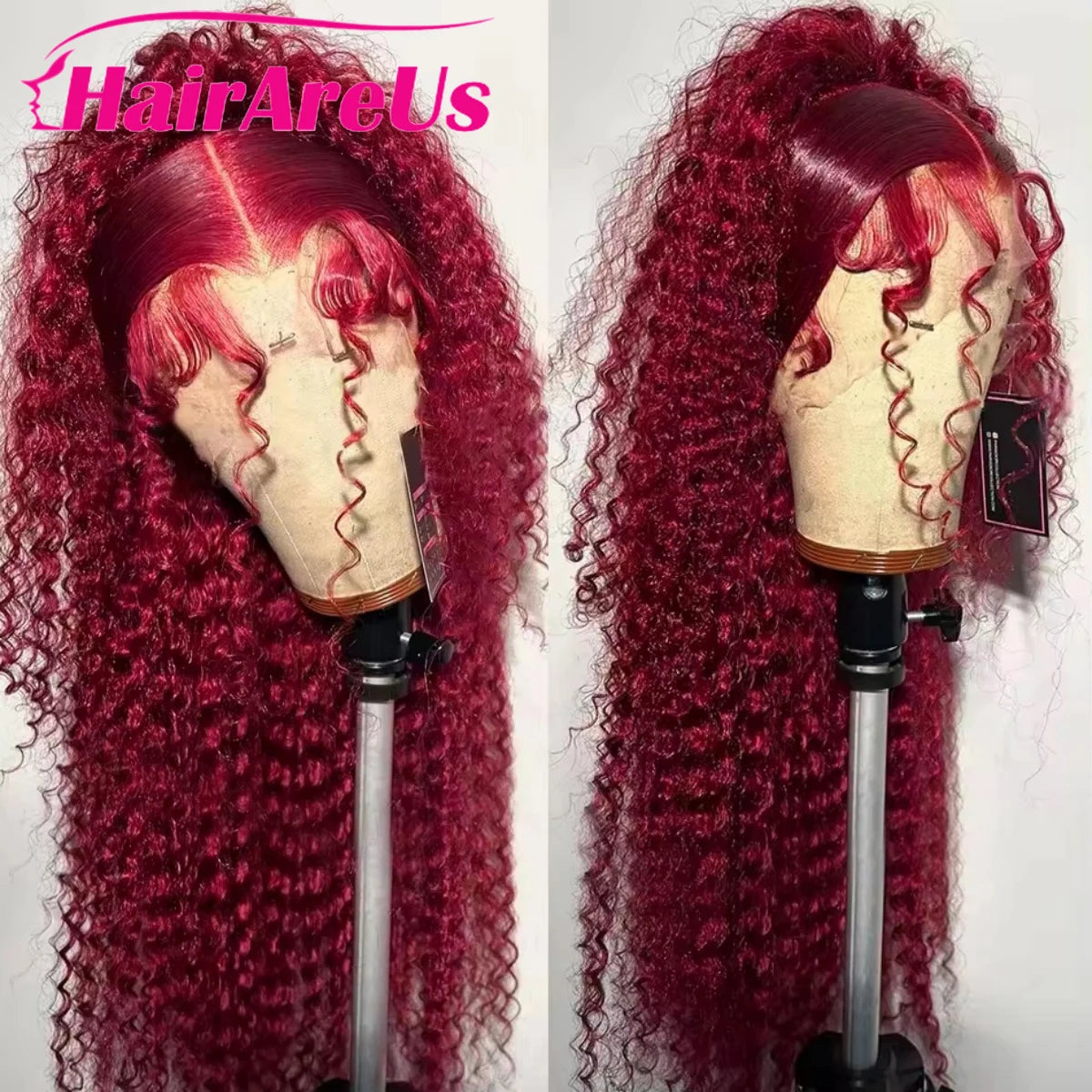 Burgundy 13x6 Hd Lace Frontal Human Hair Wig Deep Wave