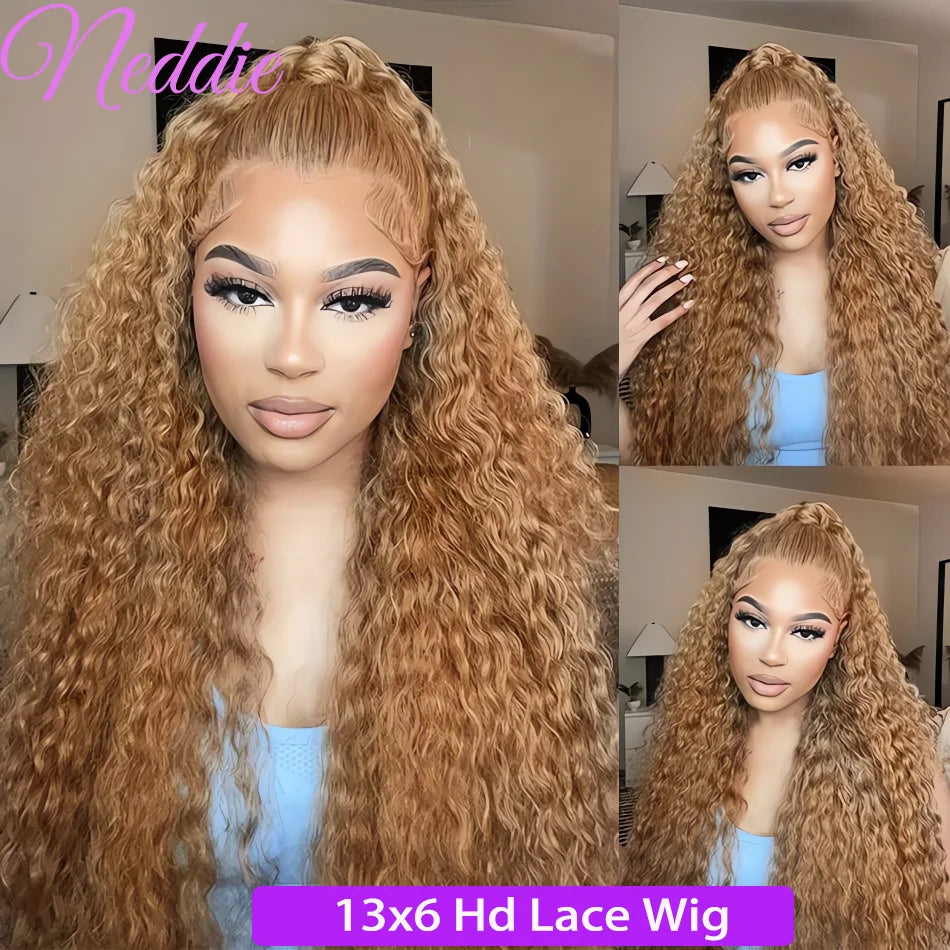 Honey Blonde Human Hair Colored Wig
