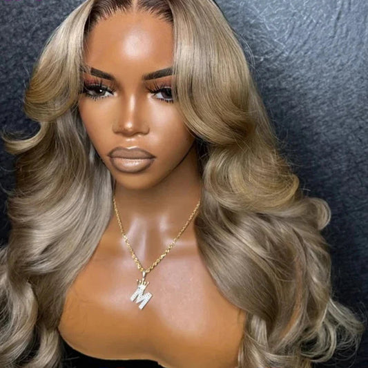 Ombre Blonde With Dark Roots Colored