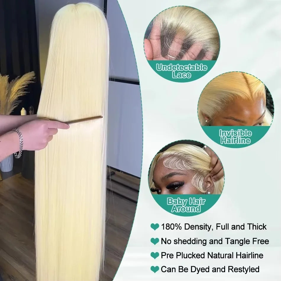 HD Transparent Honey Blonde Wig