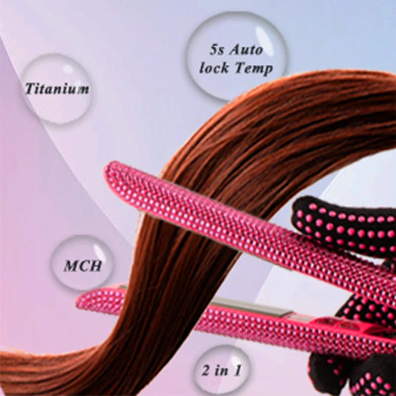 Flat Iron 1 inch Rhinestone