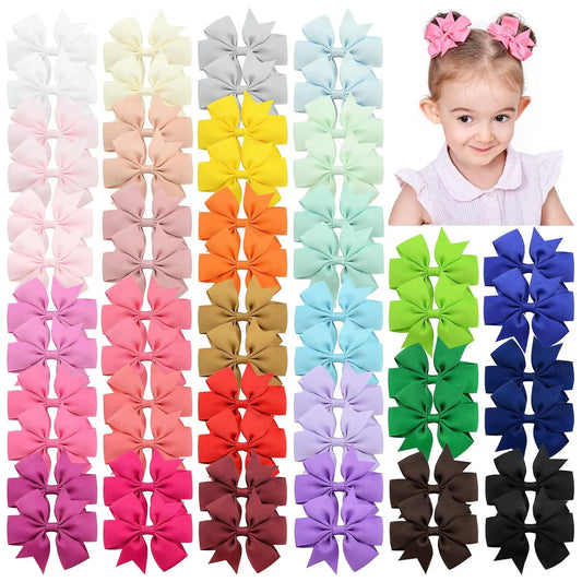 Bow Hair Clip Set