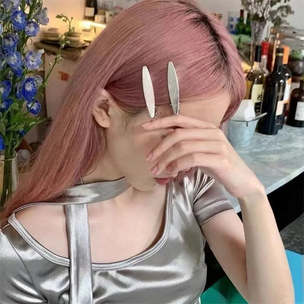 Silver Metal Hairpins