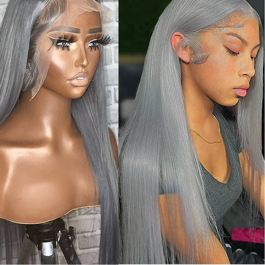 Silver Grey Bone Straight