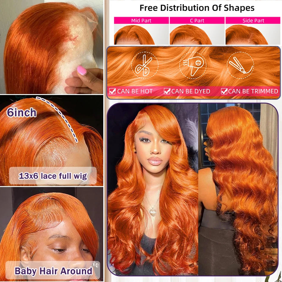 Ginger Orange Wigs