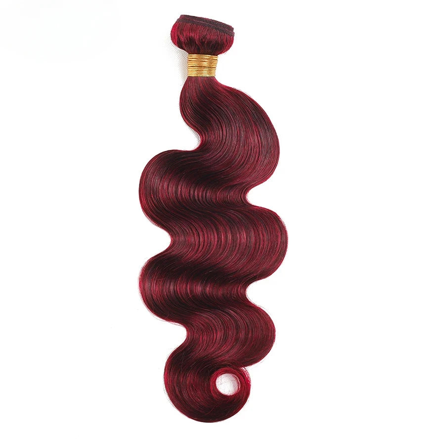 Ombre Colored Body Wave Human Hair Bundles Raw Indian Hair