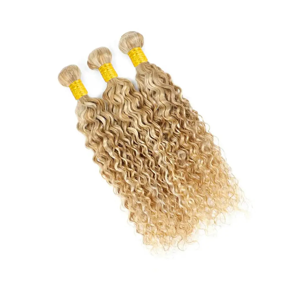 Water Wave Bundles Highlight Honey Blonde Bundles 3 Bundles