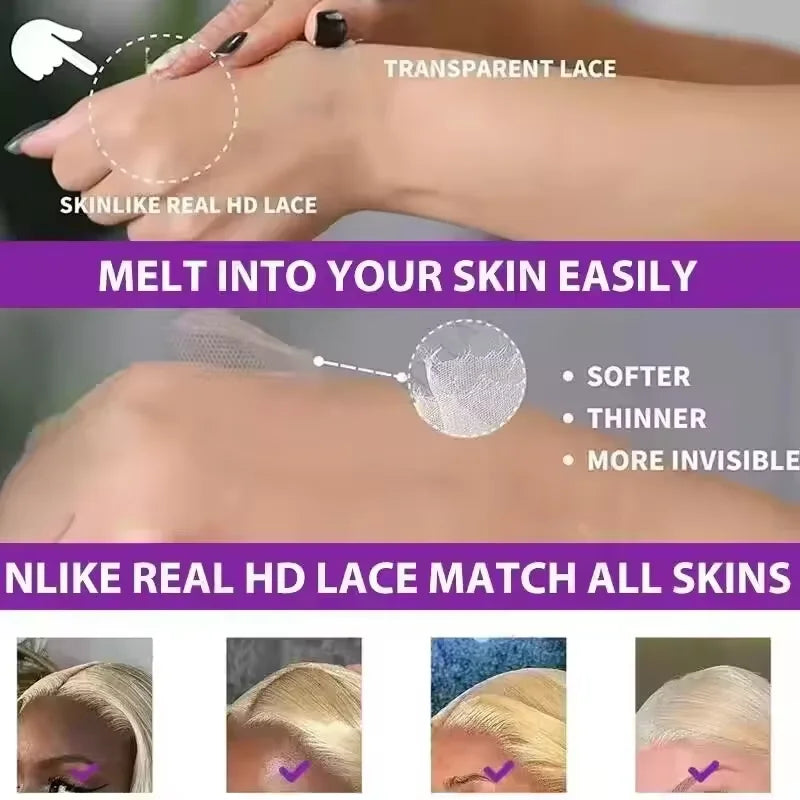 HD Transparent Honey Blonde Wig