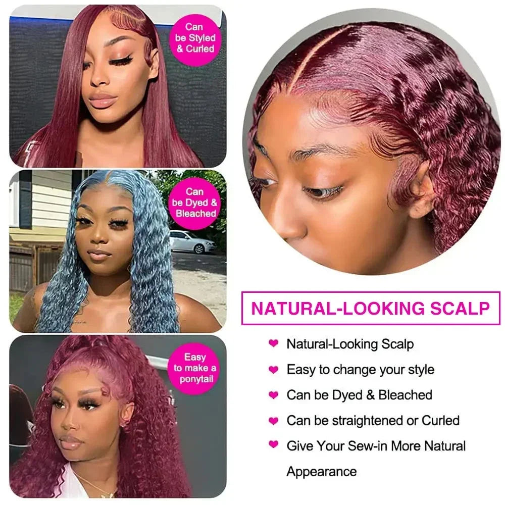 Burgundy Wig