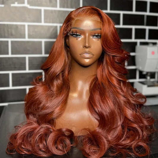 Reddish Brown Lace Front Human Hair