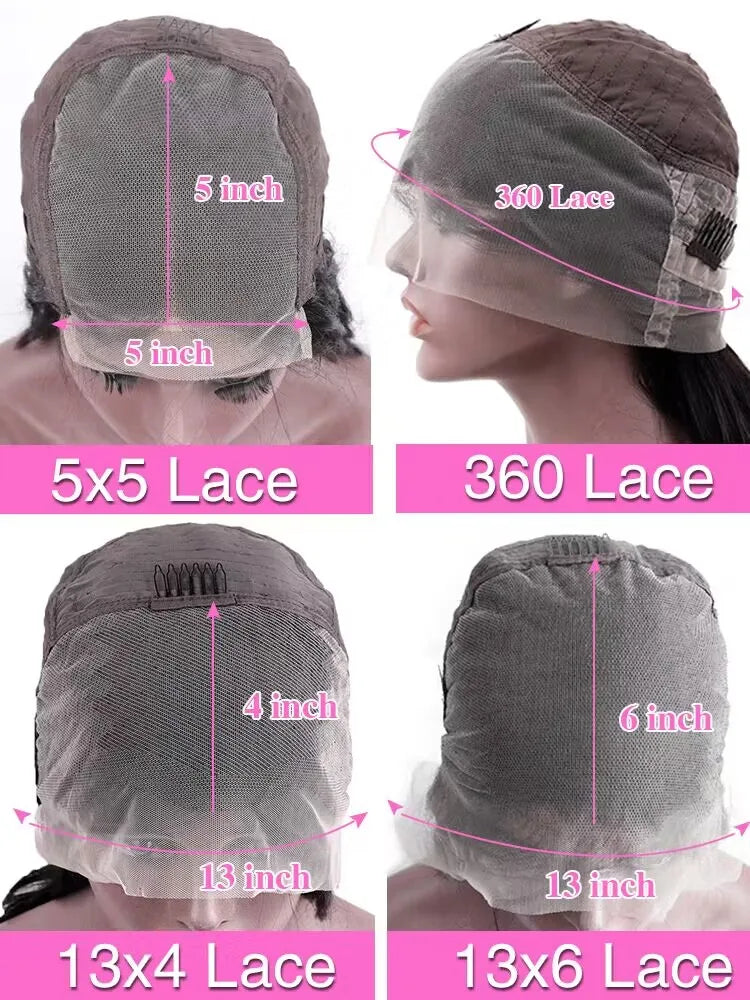 46 50 Inch HD Transparent Straight Frontal 200 Density Brazilian Human Hair