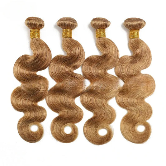 Ombre Colored Body Wave Human Hair Bundles Raw Indian Hair