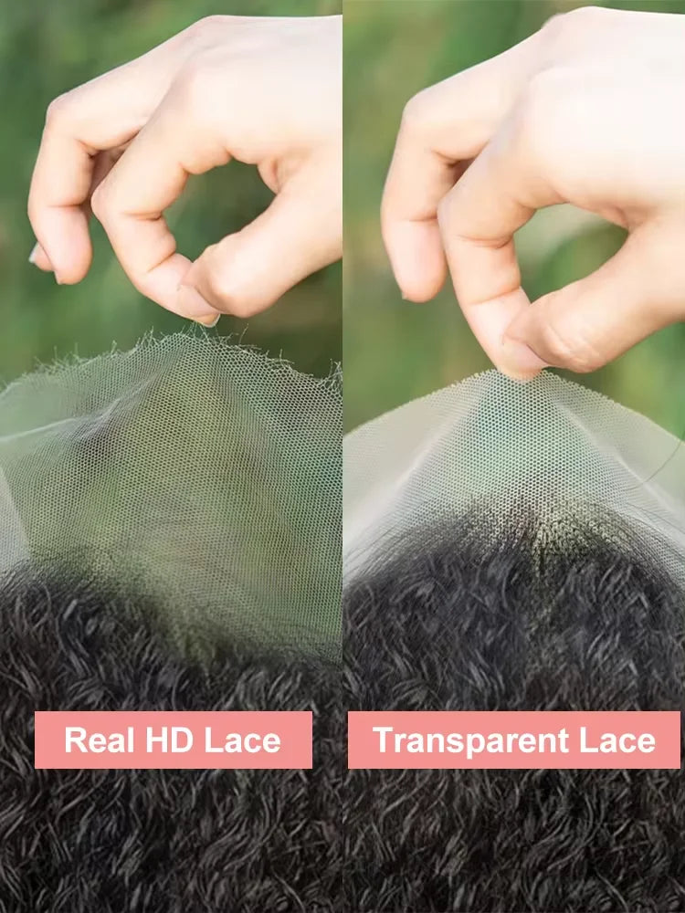 46 50 Inch HD Transparent Straight Frontal 200 Density Brazilian Human Hair