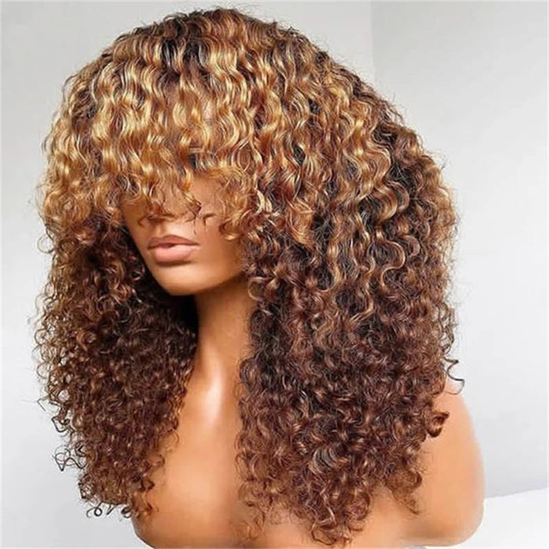 Soft Ombre Blond 26 Inch Kinky Curly