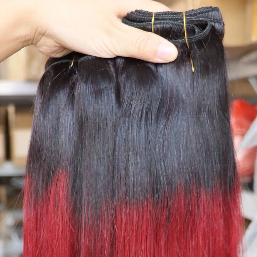 One Bundle Red Ombre