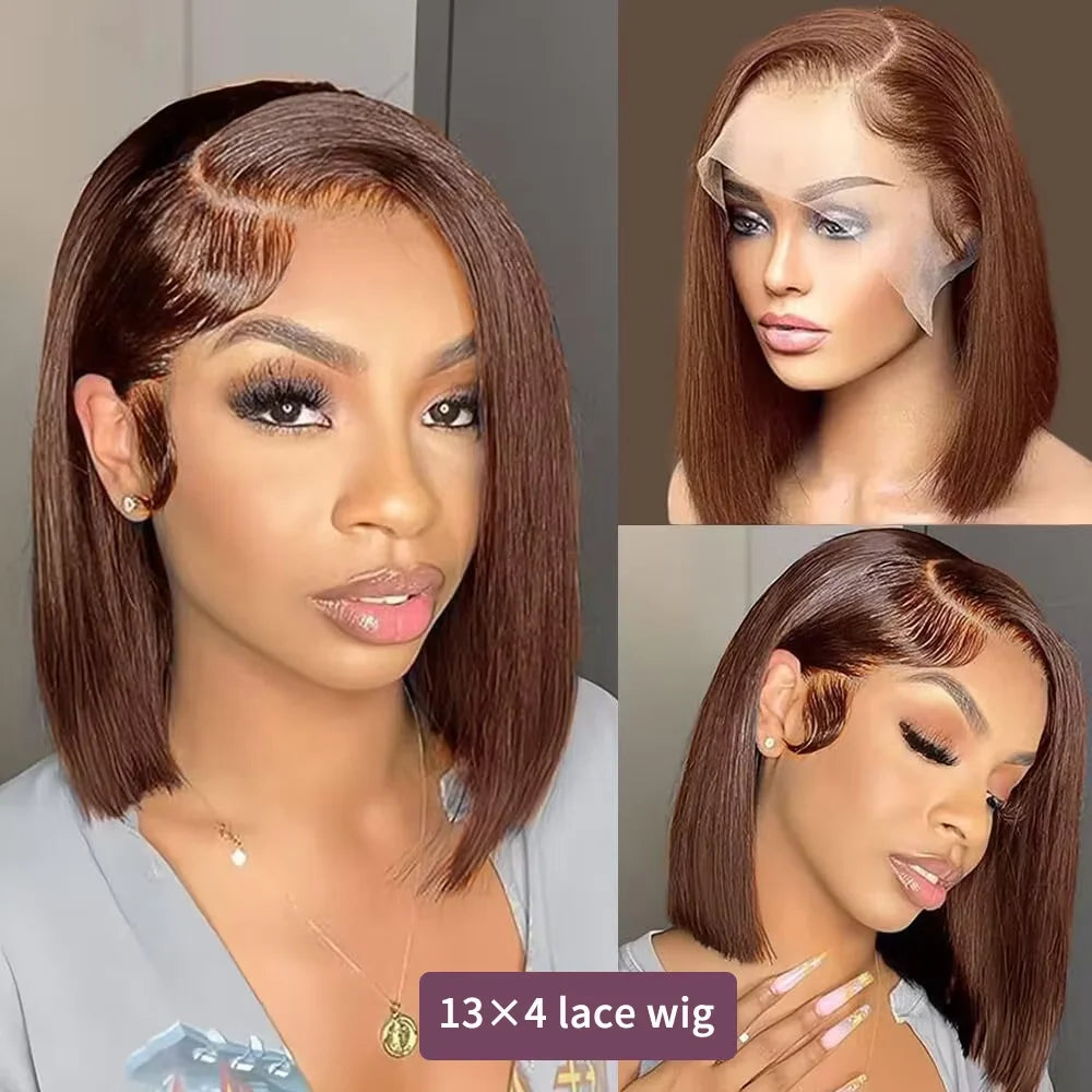 Chocolate Brown Straight Short