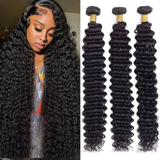 Deep Wave Human Hair Bundles