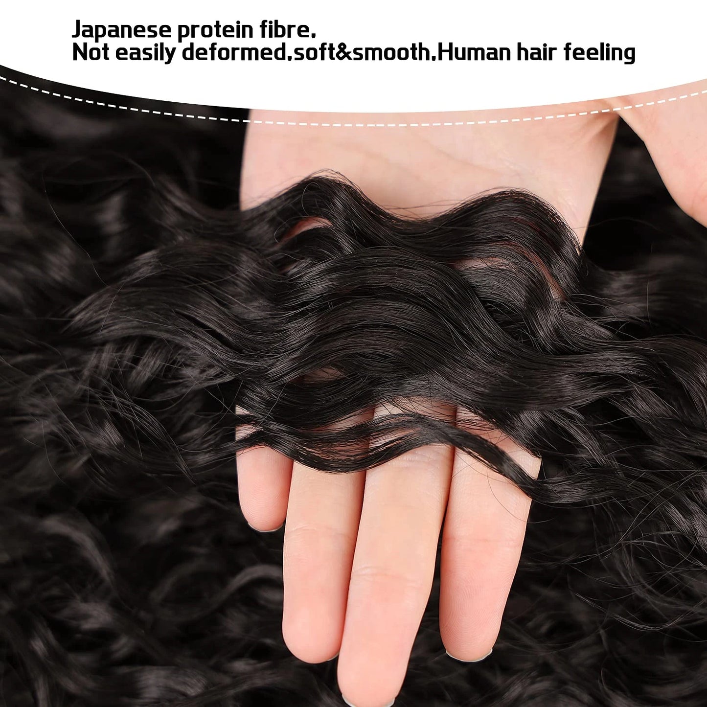 Deep Wave Drawstring Ponytail