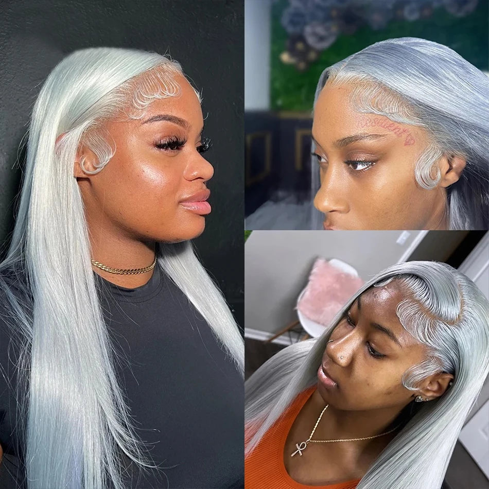 Silver Grey Bone Straight